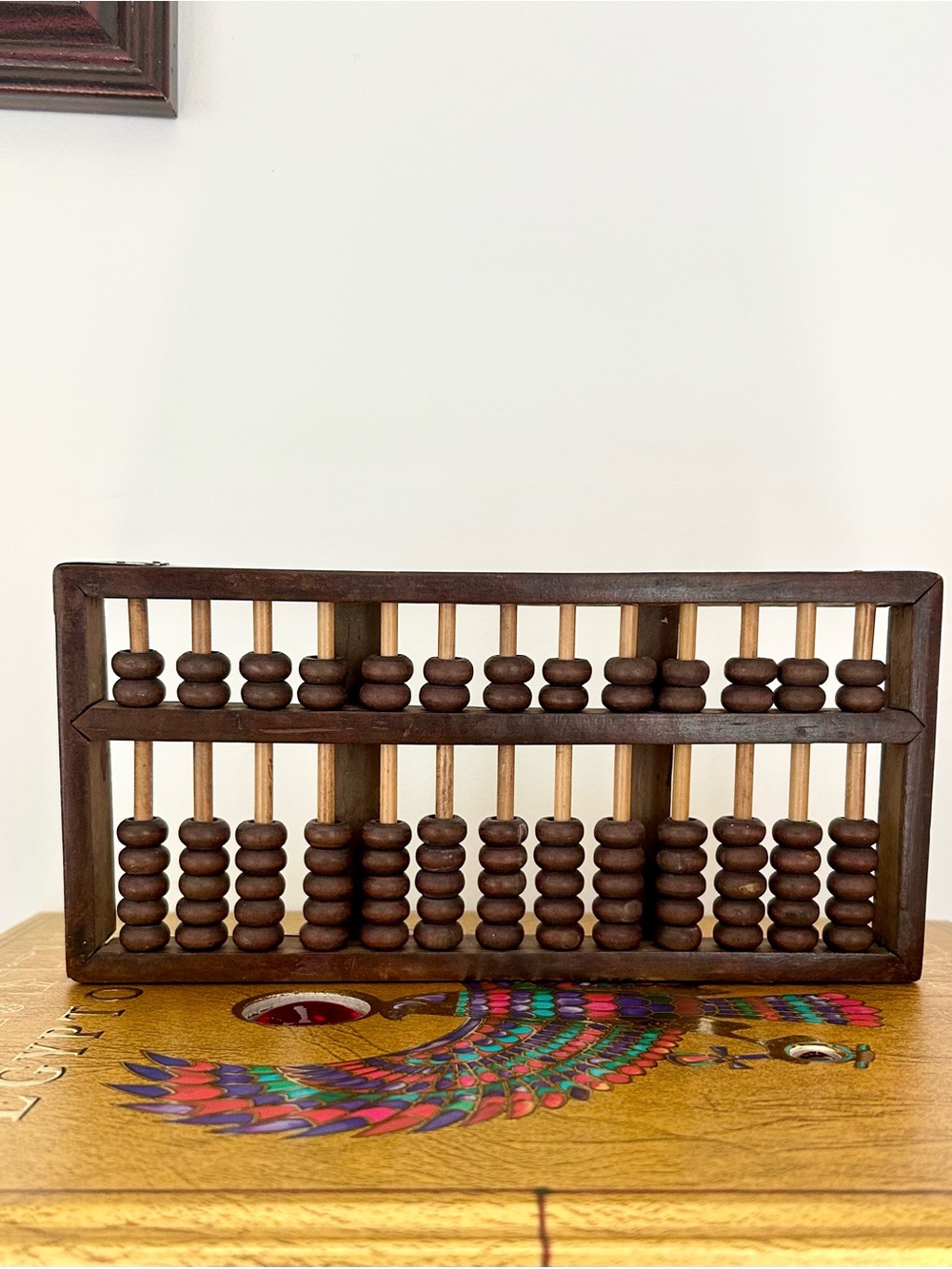 Early Wooden Abacus Brown Color